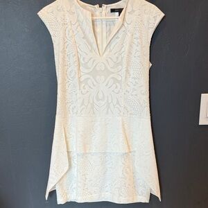 BCBG Paris White Lace Mini Dress